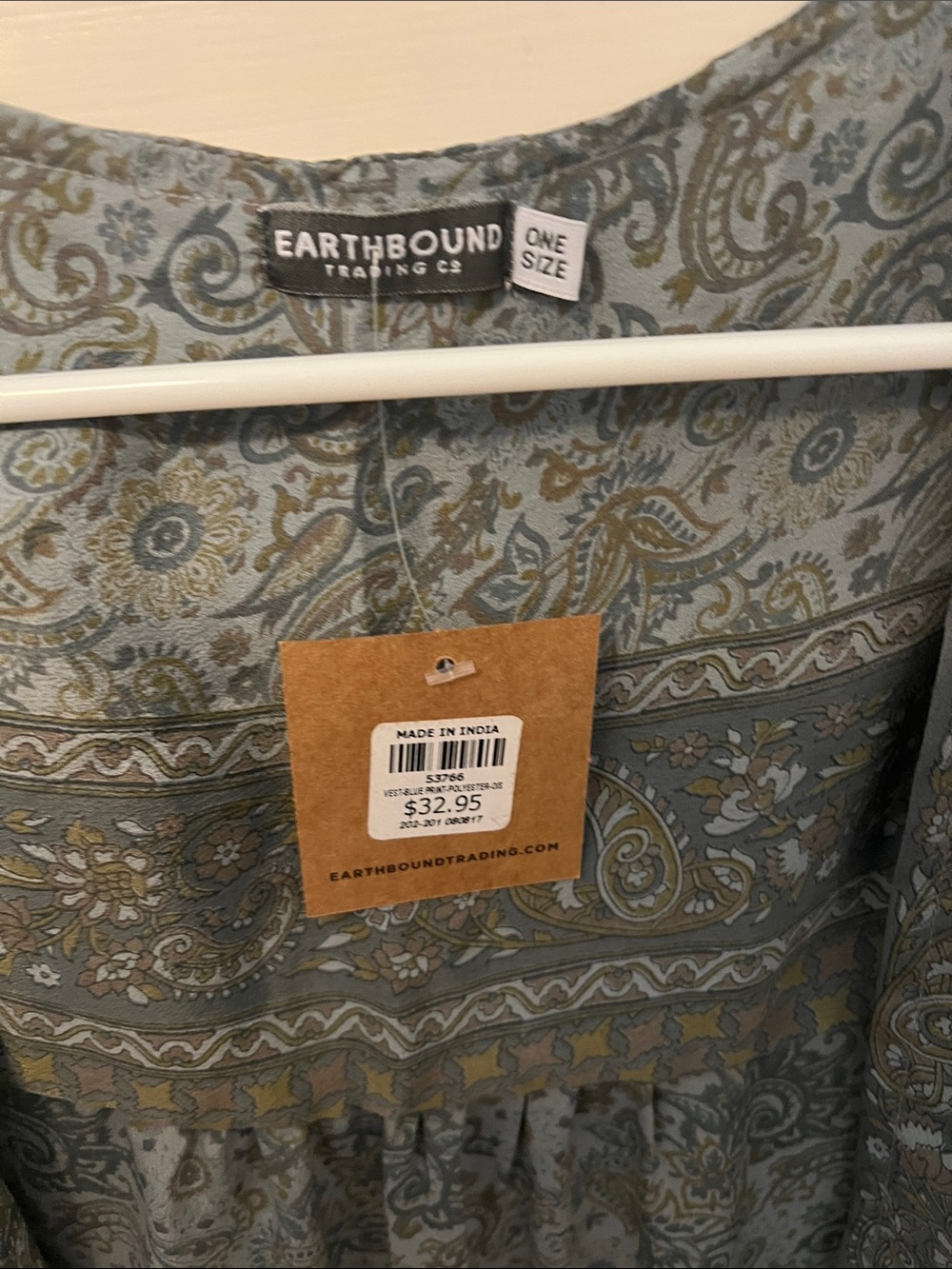 EARTHBOUND Paisley Floral Maxi Dress in Sage Green and Muted Gold